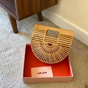 Cult Gaia Ark Bamboo Clutch Bag